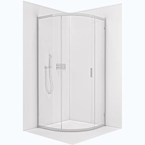 CERANO - Sprchový kout Solero L/P - 6 mm - čtvrtkruh - R550 - chrom, transparentní sklo - 90x90x195 CER-227067 vyobraziť