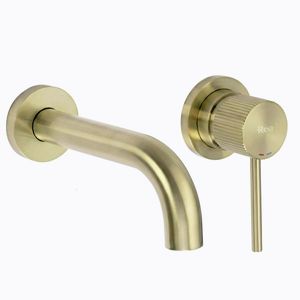 REA - Podomietková vaňová batéria Lungo Stripe Brush Gold REA-B7431 vyobraziť