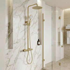 REA - Sprchová sada s termostatom Drop Brush Gold REA-P9662 vyobraziť