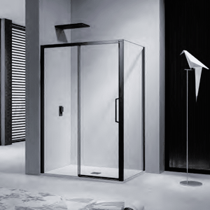 H K - Sprchovací kút NERO 110x90. Ľ/P variant SE-NERO11090 vyobraziť