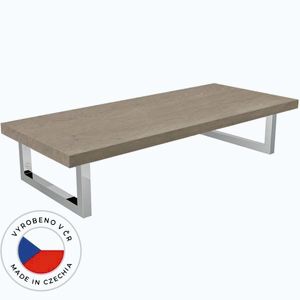 CERANO - Deska pod umyvadlo Adele + 2 konzole pod desku - dub Cannolo Cremona - konzole chrom - 60, 2x1, 8x45, 3 CER-138115 vyobraziť