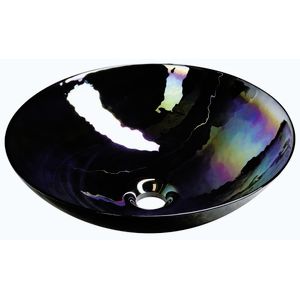 SAPHO - DECORA NERO MURANO sklenené umývadlo na dosku, priemer 41cm, čierna YM1237 vyobraziť