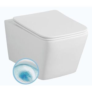 SAPHO - PORTO závesná WC misa, Vortex Rimless, 35, 5x52cm, biela PZ102V vyobraziť