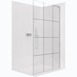 CERANO - Sprchová zástena Walk-in Onyx L-pravá vzpera - 8 mm - chróm, industriálne sklo - 90x200 CER-8050BD1337 vyobraziť