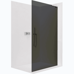 CERANO - Sprchová zástena Walk-in Onyx L-pravá vzpera - 8 mm - chróm, grafitové sklo - 90x200 CER-8050BD1042 vyobraziť