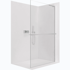 CERANO - Sprchová zástena Walk-in Onyx L-pravá vzpera - 8 mm + polička/držiak na uteráky - chróm, transparentné sklo - 90x200 CER-8050BD1091 vyobraziť