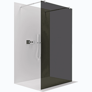CERANO - Sprchová zástena Walk-in Onyx Duo Ľ/P - 8 mm - okrúhla vzpera - chróm, grafitové sklo - 70x200 CER-8050BD2090 vyobraziť