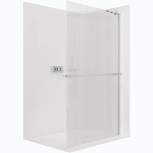 CERANO - Sprchová zástena Walk-in Onyx L-pravá vzpera - 8 mm + polička/držiak na uteráky - chróm, ryhované sklo - 90x200 CER-8050BD1127 vyobraziť