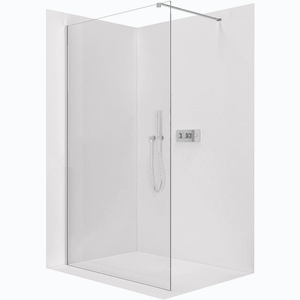 CERANO - Sprchová zástena Walk-in Onyx Cube Ľ/P - 10 mm - hranatá vzpera - chróm, transparentné sklo - 100x200 CER-8050BD8420 vyobraziť