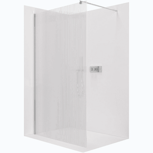 CERANO - Sprchová zástena Walk-in Onyx Round Ľ/P - 8 mm - okrúhla vzpera - chróm, ryhované sklo - 160x200 CER-8050BD322 vyobraziť