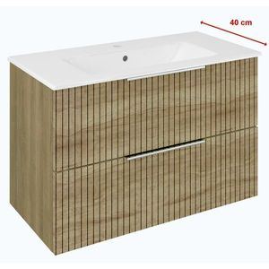 SAPHO - CIRASA STRIP umývadlová skrinka 78x54x39cm, dub alabama CR792-2322 vyobraziť