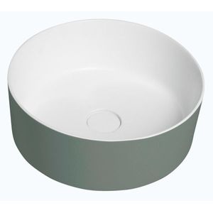 SAPHO - THIN umývadlo na dosku Ø38 cm, bielá mat/verde WN548-44 vyobraziť