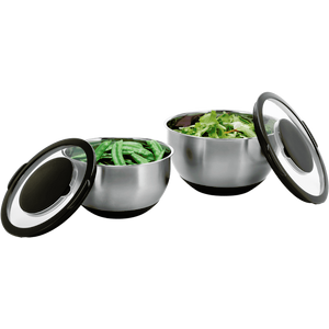 SILVERCREST® Súprava misiek Premium, 3-dielna (súprava misiek s ochranným krytom proti prskaniu, 2-dielna) vyobraziť