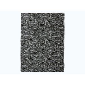 LIVARNO® Prikrývka, 150 x 200 cm. (listy/čierna) vyobraziť