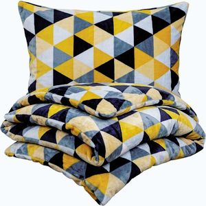 4Home Obliečky mikroflanel Scandi triangle, 140 x 220 cm, 70 x 90 cm vyobraziť