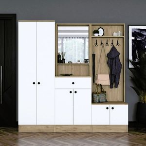 Predsieňová zostava Pome White and Walnut II vyobraziť