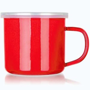 Banquet Smaltovaný hrnček Milton red, 9, 5 cm, 0, 5 l vyobraziť