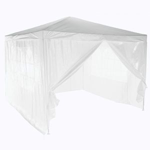 KONDELA Tekno Typ 1 záhradný stan 300x300 cm biela vyobraziť
