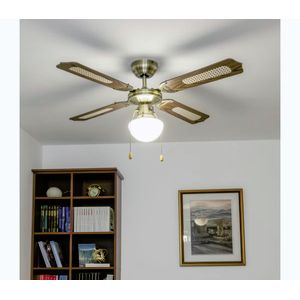 ZE - Stropný látor NAVAGIO 1xE27/60W/230V hnedá 03804-ZEV vyobraziť