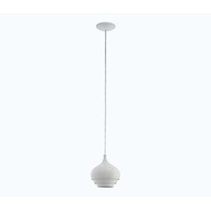 Eglo 97212 - Závesný luster na lanku CAMBORNE 1xE27/60W/230V biela priemer 190 mm 97212 vyobraziť