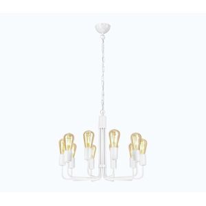 Luster na reťazi 10xE27/60W/230V biely LM-10.155/BIAŁY vyobraziť