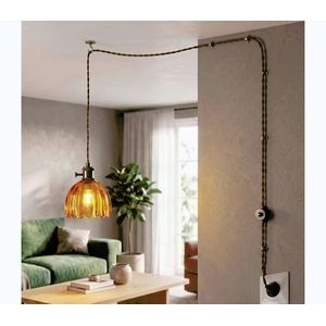 Cottex 8400100-5503 - Závesný luster NORA na lanko s vidlicou 1xE14/5W/230V hnedá 8400100-5503 vyobraziť