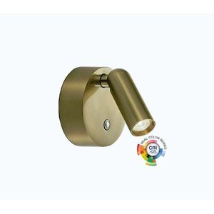 Ideal Lux - nabíjateľné stmievateľné nástenné bodové LED svietidlo BEAN LED/3W/5V CRI95 mosadz 350264 vyobraziť