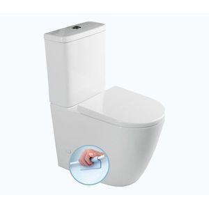 Sapho - Kombinované WC TURKU, spodný/zadný odpad, keramika/biela PC104WR vyobraziť