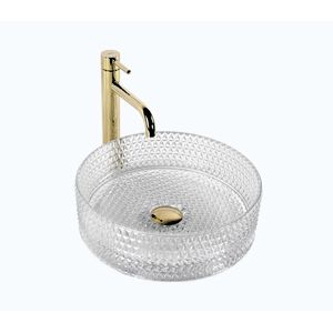 REA-U9670 - Umývadlo na dosku CRISTAL pr. 35, 5 cm sklo/priehľadné REA-U9670 vyobraziť