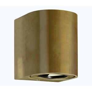 Nordlux - LED vonkajšie nástenné svietidlo CANTO 2xLED/5, 5W/230V IP44 zlaté 49701035 vyobraziť
