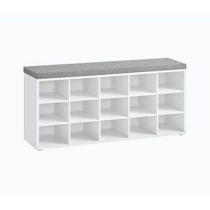 Botník VOREN 105x48x30 cm biela/šedá LHS15WT vyobraziť