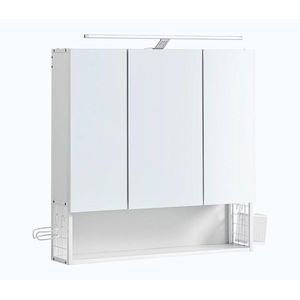 LED zrkadlová kúpeľňová skrinka SKY 70x70x16 cm 230V biela BBK124W14 vyobraziť