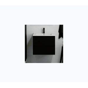 BATH DELUXE Kúpeľňová skrinka s umývadlom KENWOOD 61x52x47 cm čierna BT0097+BT0104 vyobraziť