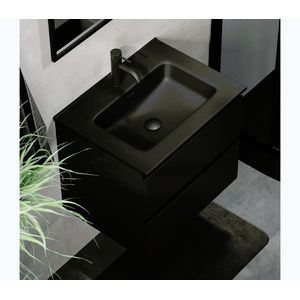 BATH DELUXE Kúpeľňová skrinka s umývadlom KENWOOD 61x52x45 cm čierna BT0097+BT0126 vyobraziť