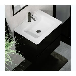 BATH DELUXE Kúpeľňová skrinka s umývadlom KENWOOD 61x52x47 cm čierna/biela BT0097+BT0127 vyobraziť
