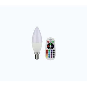 LED RGB stmievateľná žiarovka E14/3, 5W/230V 6400K + diaľkové ovládanie 2771 vyobraziť