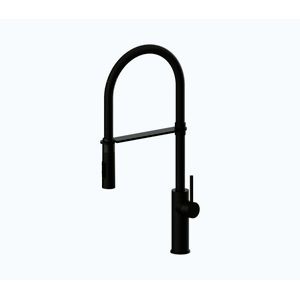 Paffoni - Drezová batéria s vysúvacou sprškou LIGHT 52, 5 cm čierna LIG179NONO vyobraziť