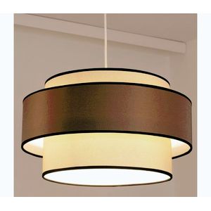 Závesný luster na lane GRACE 1×E27/60W/230V Ø 40 cm krémová/šedá 0704 vyobraziť