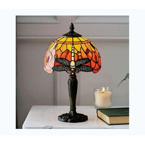 Endon 64091 - Stolová lampa Tiffany DRAGONFLY 1xE14/7W/230V priemer 20 cm 64091 vyobraziť