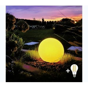 LED vonkajšia lampa GLOBO 1xE27/11W/230V pr. 40 cm IP44 MI2488+BG0708 vyobraziť