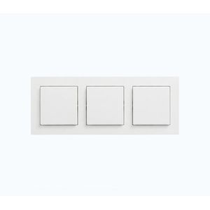 Legrand - Trojitý jednopólový vypínač č. 1 s rámikom NILOE STEP biely LR0062+LR0054+LR0054+LR0054 vyobraziť