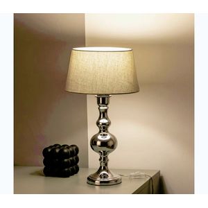 BRILAGI - Stolná lampa CERIA 1xE27/60W/230V priemer 25 cm lesklý chróm/šedá 1xEG49199+1xEG781033 vyobraziť