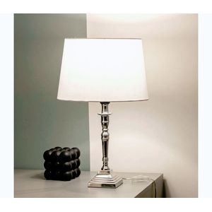 BRILAGI - Stolná lampa CERIA 1xE27/60W/230V priemer 30 cm strieborná/biela 1xEG49191+1xEG781035 vyobraziť