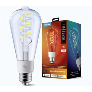 Govee - LED RGBWW Stmievateľná žiarovka Smart MATTER ST64 E27/5W/230V 2700-6500K Wi-Fi R14C0CC1 vyobraziť