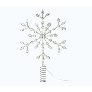 Markslöjd 706555 - LED Vianočná hviezda na stromček GLINA LED/2, 16W/2xAA strieborná 706555 vyobraziť