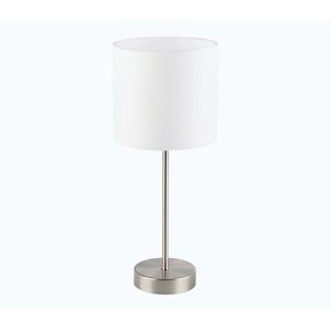 Eglo 55809 - LED stolná lampa 1xE14/5, 5W/230V biela/matný chróm 55809 vyobraziť