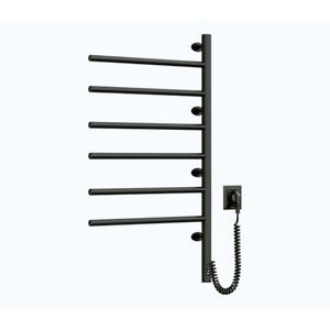 Vertaduro- Elektrický otočný sušiak na uteráky s termostatom ARA 105W/230V 82x49 cm IP44 čierny 12-223033-4880-V vyobraziť