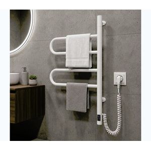 Vertaduro - Elektrický otočný sušiak na uteráky s termostatom ELA 60W/230V 65x49 cm IP44 biela 12-112033-4860-V vyobraziť