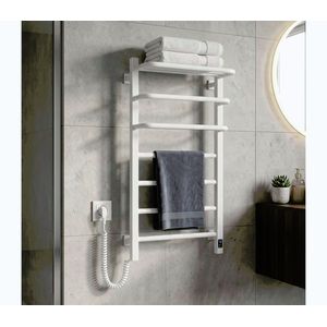 Vertaduro - Elektrický sušiak na uteráky s termostatom DOR 155W/230V 80x48 cm IP44 biely ľavý 12-153153-4880-V vyobraziť