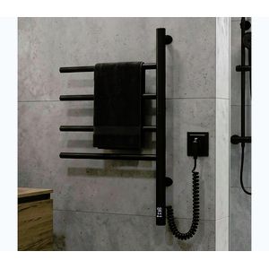 Vertaduro - Elektrický otočný sušiak na uteráky s termostatom ARA 60W/230V 65x49 cm IP44 čierna 12-223033-4860-V vyobraziť